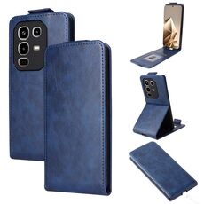 Custodia in pelle con chiusura magnetica verticale per Infinix Note 50 4G / Note 50 Pro 4G (blu)