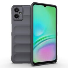 Custodia in TPU + flanella Magic Shield per Samsung Galaxy A06 5G (grigio scuro)