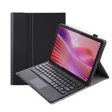 Custodia per tablet in pelle con tastiera Bluetooth staccabile ultrasottile con touchpad per Lenovo Tab 10.1 / ZhaoYang K10C 10.1 AM29-A (nero)