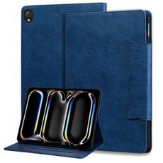 Custodia in pelle con fibbia a forma di gatto per tablet Lenovo Tab K10C / E10C (blu reale)
