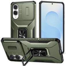 Custodia per telefono con supporto scorrevole Camshield per Samsung Galaxy S25 Edge 5G (verde alpino)