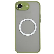 Custodia per iPhone 16e Hawkeye Skin Feel MagSafe (verde militare)