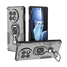 Custodia per telefono ibrida in TPU con supporto in metallo per OnePlus Ace 5/5 Pro (nera)