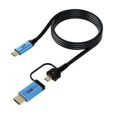 Cavo adattatore 2 in 1 da tipo C a tipo C e HDMI 2.0 YCE-V292