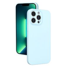Custodia in silicone liquido con foro sottile per iPhone 13 Pro Max (blu Sierra)