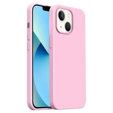 Custodia per iPhone 13 Burom Cloud Sensing in silicone liquido ultrasottile con copertura totale (pesca)