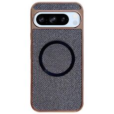 Custodia per telefono MagSafe con rivestimento galvanico in PC glitterato per Google Pixel 8 Pro (nero)