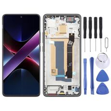 Per Xiaomi Poco X7 Pro AMOLED Schermo LCD originale digitalizzatore completo con cornice (nero)