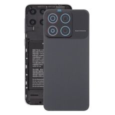 Per ZTE Blade A35 Z2453 Cover posteriore in plastica con copriobiettivo della fotocamera (nero)