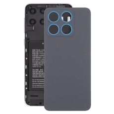 Per ZTE Blade A55 Z2450, cover posteriore in plastica con copriobiettivo della fotocamera (nero)