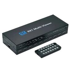 JQF1 Adattatore Switch 9 in 1 Out, Splitter Schermo, Switcher Multi Viewer HDMI 4K, Spina: Spina UE
