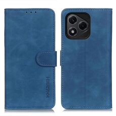 Custodia a libro in pelle con texture retrò KHAZNEH per Honor 400 Lite (blu)