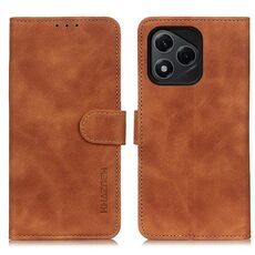 Custodia a libro in pelle con texture retrò KHAZNEH per Honor 400 Lite (marrone)