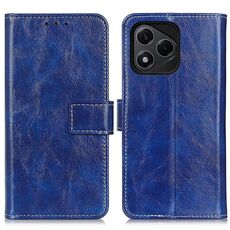 Custodia a libro in pelle con texture Crazy Horse per Honor 400 Lite (blu)