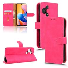 Custodia in pelle con chiusura magnetica per TCL 60R 5G (rosso rosa)
