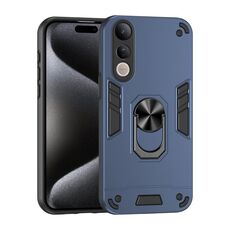 Custodia antiurto in metallo con anello per telefono vivo V50 Lite 5G (blu)