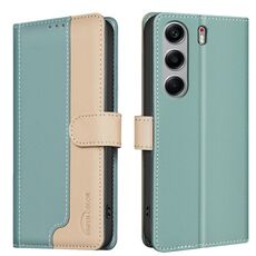Custodia antifurto RFID in pelle per Tecno Camon 40 (verde)
