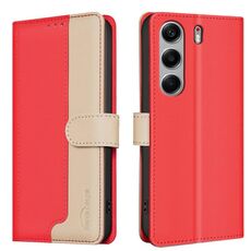 Custodia antifurto RFID in pelle per Tecno Camon 40 (rosso)