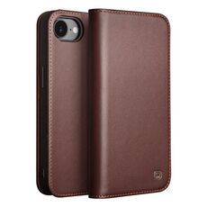 Custodia in vera pelle QIALINO Classic Gen2 per iPhone 16e (marrone)