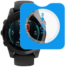 Pellicola per orologio in vetro temperato imak per Garmin Fenix ​​E 47mm, versione autoposizionante