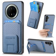 Custodia pieghevole in fibra di carbonio per Huawei Mate 70 (blu)