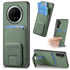 Custodia pieghevole in fibra di carbonio per Huawei Mate 70 (verde)