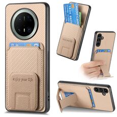 Custodia pieghevole in fibra di carbonio per Huawei Mate 70 Pro+ (cachi)