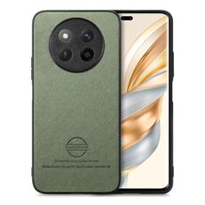 Custodia in similpelle con retro in tessuto twill per Honor X60 (verde)