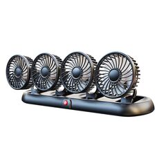 Ventilatore a quattro teste per refrigerazione di camion ad alta velocità (bianco 5V USB)