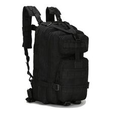 Attrezzatura per allenamento all'aperto, zaino da campeggio, borsa a tracolla sportiva, borsa da alpinismo 3P (nera)