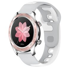 Per Honor Watch Dream Cinturino in silicone bicolore da 22 mm (grigio + bianco)