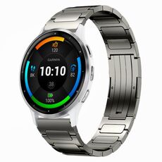 Per cinturino per orologio Garmin Venu 3 da 22 mm in lega di titanio a forma di I (grigio)