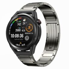Per Huawei Watch GT Runner 22 mm cinturino in lega di titanio a forma di I (grigio)