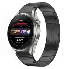 Per Huawei Watch 3 Pro Nuovo cinturino per orologio in lega di titanio a forma di I da 22 mm (nero)