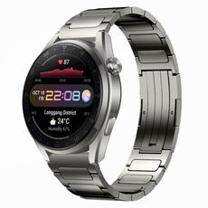 Per Huawei Watch 3 Pro Nuovo cinturino per orologio in lega di titanio a forma di I da 22 mm (grigio)