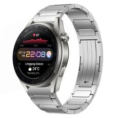 Per Huawei Watch 3 Pro Nuovo cinturino per orologio in lega di titanio a forma di I da 22 mm (argento)