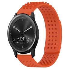 Per GarminMove Trend cinturino in silicone traspirante con punti 3D con fori da 20 mm (arancione)