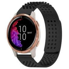 Per cinturino in silicone traspirante con punti 3D Garmin Venu da 20 mm (nero)