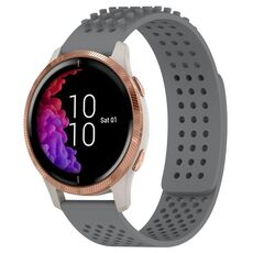 Per cinturino in silicone traspirante con punti 3D Garmin Venu da 20 mm (grigio)