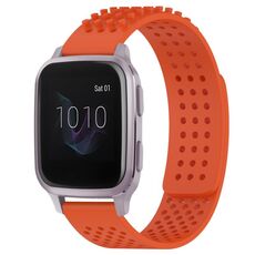 Per cinturino in silicone traspirante con punti 3D Garmin Venu SQ da 20 mm (arancione)