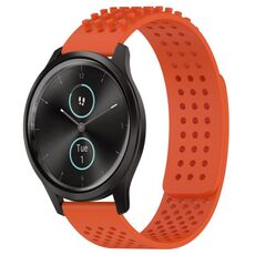Per cinturino in silicone traspirante con punti 3D Garmin VivoMove Style da 20 mm (arancione)