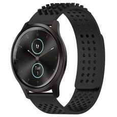 Per cinturino in silicone traspirante con punti 3D Garmin VivoMove Style da 20 mm (nero)