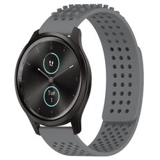 Per cinturino in silicone traspirante con punti 3D Garmin VivoMove Style da 20 mm (grigio)