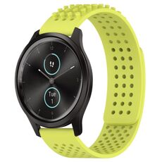 Per cinturino in silicone traspirante con punti 3D Garmin VivoMove Style da 20 mm (verde lime)