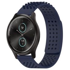 Per cinturino in silicone traspirante con punti 3D Garmin VivoMove Style da 20 mm (blu notte)