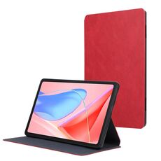 Custodia protettiva in pelle PU con flip per tablet Lenovo ZhaoYang K10C 2025 (rossa)