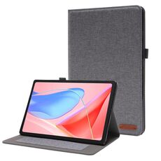 Custodia in tessuto e pelle per tablet Lenovo ZhaoYang K10C 2025 (grigio)