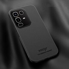 Custodia magnetica in pelle HUIYI per Infinix Note 50 / 50 Pro 4G (nera)