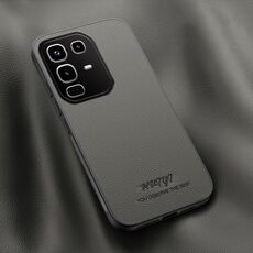 Custodia magnetica in pelle HUIYI per Infinix Note 50 / 50 Pro 4G (grigio)