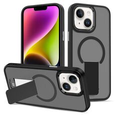 Custodia per iPhone 14 Plus con supporto invisibile e protezione MagSafe (nera)